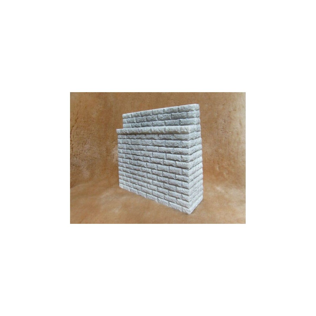 Dressed-Stone Bridge Abutment -- Overall: 6-3/4 x 1-3/4 x 6′ Shelf: 5-3/4 x 3/4 x 4-7/, S, Pre-Size Model Specialities 511