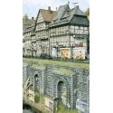 Stone Wall Sections w/Arcades -- 13-3/16 x 5-1/2′ 33.5 x 14cm pkg(2), HO, Busch Gmbh & Co Kg 7032