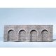 Arcades - Natural Stone w/Round Arch (gray) -- 14-3/4 x 5 x 1/2′ 37 x 12.5 x 1.2cm, HO, Faller Gmbh 170838