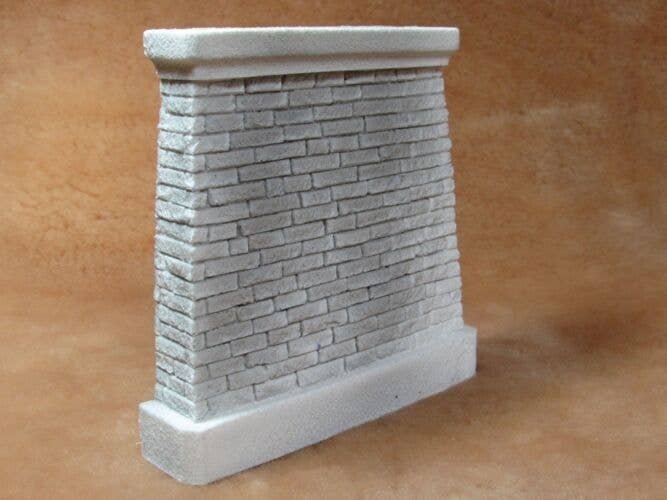 Quarry-Dressed Granite Bridge Abutment -- Overall: 5 x 1 x 4-7/8`, 4-1/4` Wide Cap Mat, S, Pre-Size Model Specialities 147