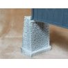 Random-Stone Deck Bridge Abutment -- 3-5/8 x 1-3/8 x 4-1/4`, 2-1/4` Wide Cap Shelf: 2-, S, Pre-Size Model Specialities 142
