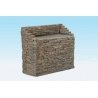 Single-Track Bridge Abutment -- Split Stone, HO, Monroe Models 718