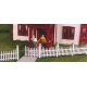 Ornate Picket Fence - Kit -- 170` Scale, 23-1/2` 59.7cm, HO, Monroe Models 2308