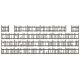 Old Dilapidated Picket Fence - Laser-Cut Kit -- 51-3/16′ 130cm Long, HO, Busch Gmbh & Co Kg 1011