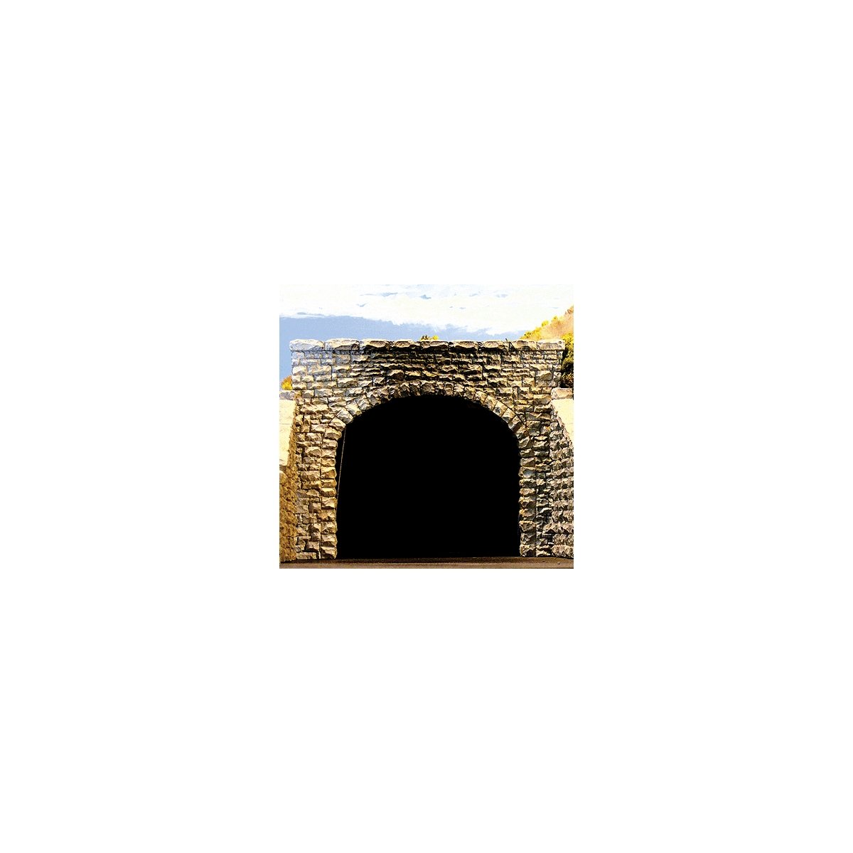 Double Track Random Stone Tunnel Portal -- 3.5 x 2.75′ pkg(2), N, Chooch Enterprises 9770