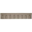 Natural-Stone Retaining Wall with Buttresses -- Extra Long - 26-1/8 x 4-7/8′ 66.4 x 12.3cm, HO, Noch Gmbh & Co 58067
