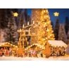 Christmas Market Entrance Arch - Laser-Cut Minis -- Laser-Cut Wood Kit - 3 x 3/8 x 3-1/8′ 7.6 x , HO, Noch Gmbh & Co 14391