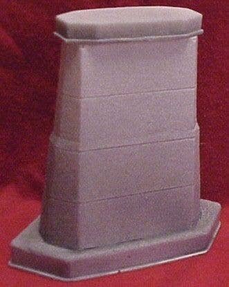 Single Deck Bridge Pier -- 35′ Smooth Concrete, HO, Pre-Size Model Specialities 133