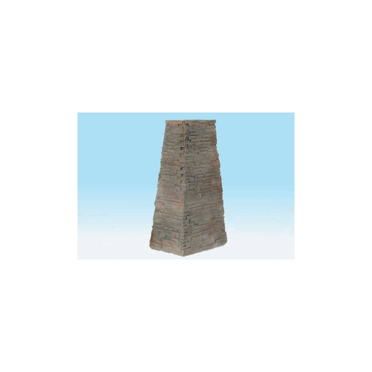 Single-Track Bridge Pier -- Split Stone 38′ Scale, HO, Monroe Models 735