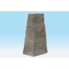 Single-Track Bridge Pier -- Split Stone 38′ Scale, HO, Monroe Models 735