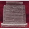 Single Deck Bridge Abutment -- 30′ Old Concrete, HO, Pre-Size Model Specialities 144