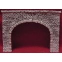 Tunnel Portal - Double Track -- Random Stone 4-3/4 x 7′ 11.5 x 17.5cm, HO, Pre-Size Model Specialities 104