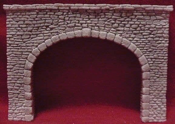 Tunnel Portal - Double Track -- Random Stone 4-3/4 x 7′ 11.5 x 17.5cm, HO, Pre-Size Model Specialities 104