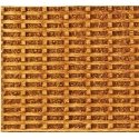Flexible Timber Cribbing Sheet -- Medium for HO Scale: 3-3/4 x 12′ 9.5 x 30.5cm, All Scales, Chooch Enterprises 8502