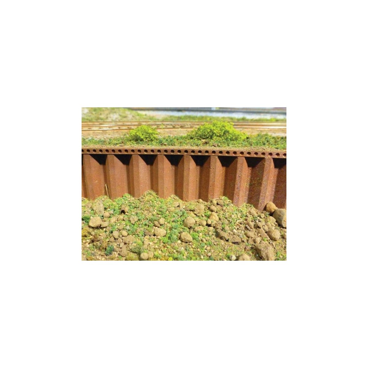 Flexible Steel Cribbing Sheet -- Large for HO, S & O Scales 3-3/4 x 12′ 9.5 x 30.5cm, All Scales, Chooch Enterprises 8516