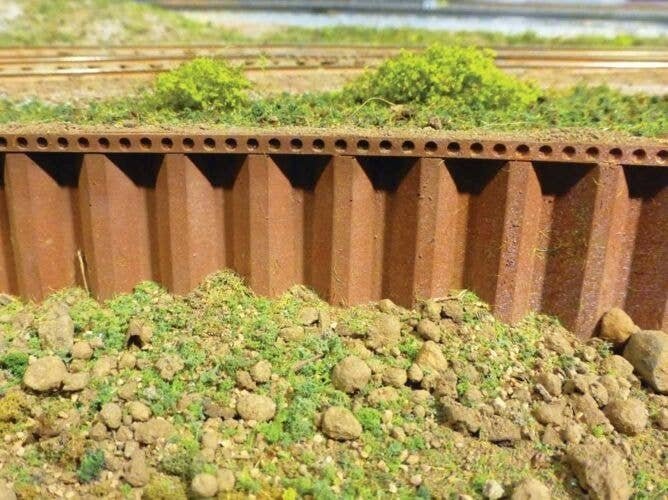 Flexible Steel Cribbing Sheet -- Large for HO, S & O Scales 3-3/4 x 12′ 9.5 x 30.5cm, All Scales, Chooch Enterprises 8516