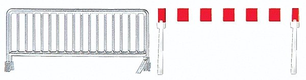 Crowd Control Barrier Set -- pkg(20), HO, Busch Gmbh & Co Kg 1018