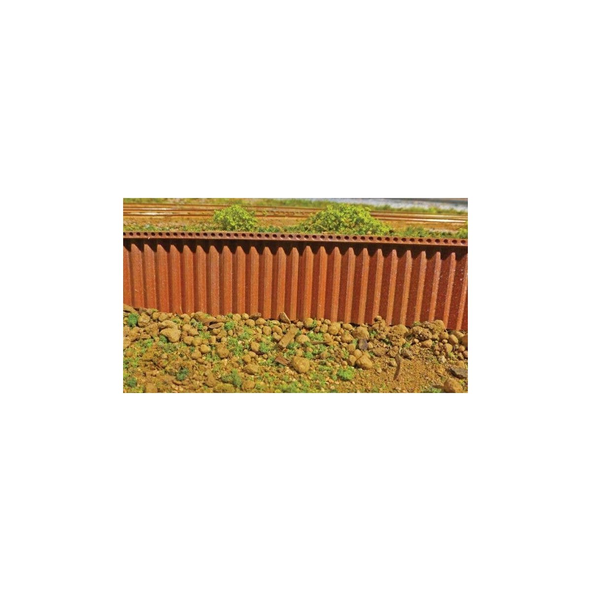 Flexible Steel Cribbing Sheet -- Medium for HO Scale: 3-3/4 x 12′ 9.5 x 30.5cm, All Scales, Chooch Enterprises 8514