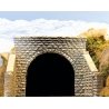 Double-Track Cut Stone Tunnel Portal -- 6 x 5-1/8′ 15.2 x 13cm, HO, Chooch Enterprises 8350
