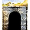 Single-Track Cut Stone Tunnel Portal 2-Pack -- 2-1/2 x 2-1/2′ 6.2 x 6.2cm, N, Chooch Enterprises 9740