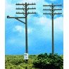 Telephone Poles -- pkg(12), HO, Atlas Model Railroad Co. 775