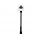 Early Style Street Lamp pkg(8 black & clear plastic parts), HO, Tichy Train Group 8155