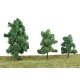 Summer Trees pkg(10) -- 3-3/8 to 5-1/2′ 8 to 14cm (Includes Pin Base), All Scales, Walthers SceneMaster 1184