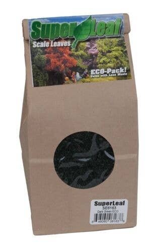 SuperLeaf Scale Model Leaf Flake 24oz ECO-Pak -- Dark Green, All Scales, Scenic Express 6163