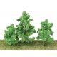 Spring Trees pkg(10) -- 3-3/8 to 5-1/2′ 8 to 14cm w/Pin Base, All Scales, Walthers SceneMaster 1183
