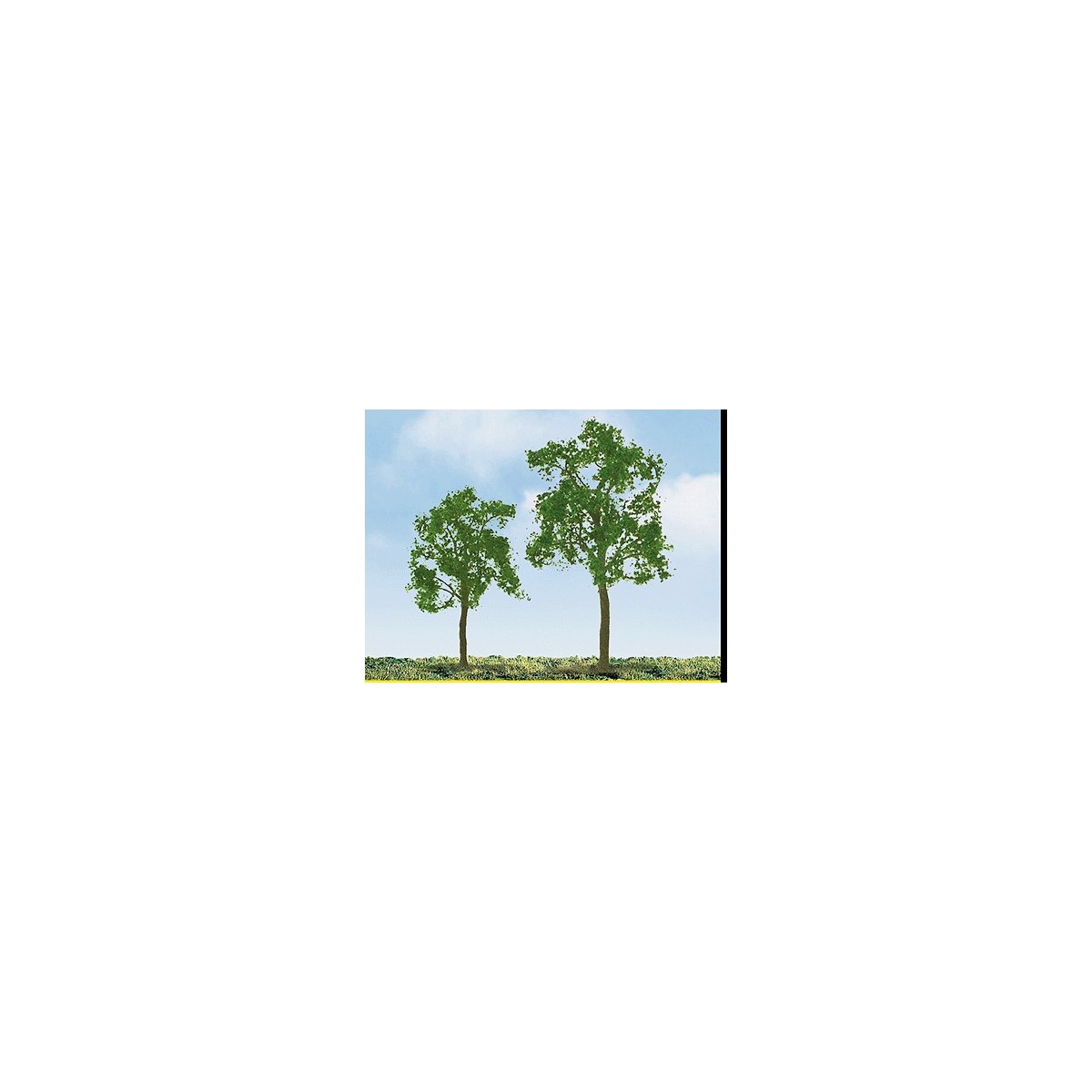 Professional Series Ash Trees -- 3′ 7.6cm Tall pkg(2), HO, JTT Miniature Tree 94425