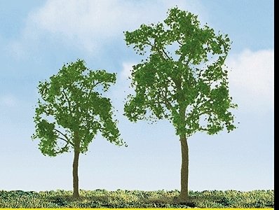 Professional Series Ash Trees -- 3′ 7.6cm Tall pkg(2), HO, JTT Miniature Tree 94425