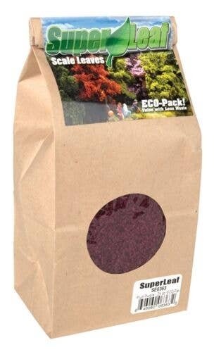 SuperLeaf Scale Model Leaf Flake 24oz ECO-Pak -- Purple Plum, All Scales, Scenic Express 6363