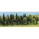 Mixed Forest Trees pkg(30) -- 12 Deciduous: 2-3/4 to 4-15/16′ 18 Pine: 2-3/8 to 5-5/16, All Scales, Busch Gmbh & Co Kg 6489