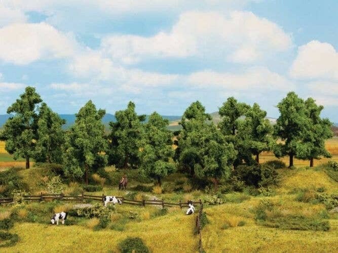 Deciduous Trees -- 1-9/16 to 3-15/16′ 4 to 10cm Tall pkg(16), All Scales, Noch Gmbh & Co 24603