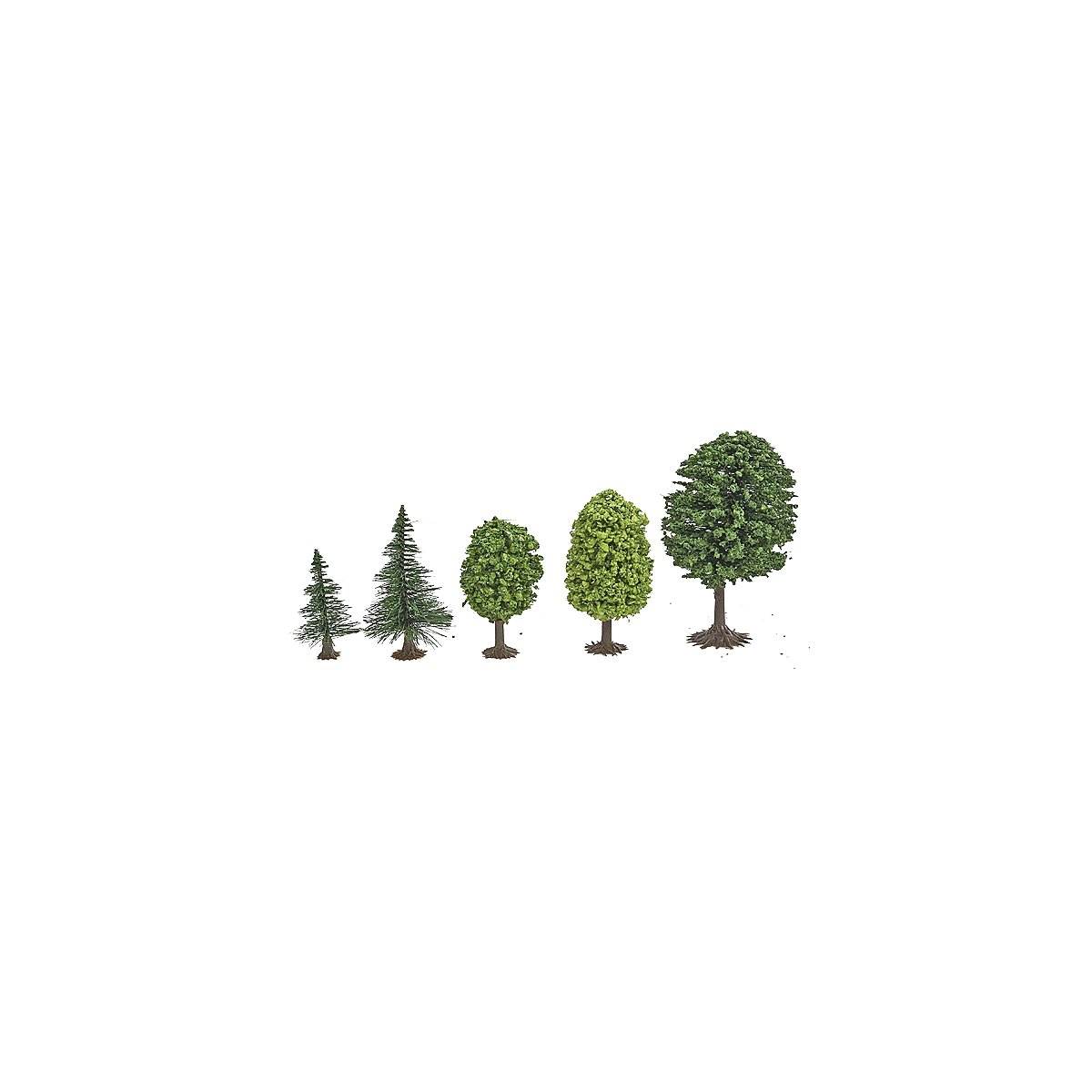 Mixed Forest Trees pkg(50) -- 1-3/16 to 2-3/8′ 3 to 6cm, N, Busch Gmbh & Co Kg 6591