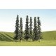 SceneScapes(TM) Layout-Ready Trees -- Coniferous - 5 to 6′ 12.7 to 15.2cm Tall pkg(, All Scales, Bachmann Industries 32156