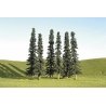 SceneScapes(TM) Layout-Ready Trees -- Coniferous - 5 to 6′ 12.7 to 15.2cm Tall pkg(, All Scales, Bachmann Industries 32156