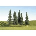 Spruce Trees - SceneScapes(TM) -- 5 to 6′ 12.7 to 15.2cm Tall pkg(24), All Scales, Bachmann Industries 32158