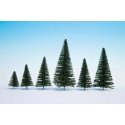 Fir Trees w/Planting Pin Base -- 2 - 5-1/2′ 5-14cm Tall pkg(25), All Scales, Noch Gmbh & Co 26830
