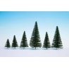 Fir Trees w/Planting Pin Base -- 2 - 5-1/2′ 5-14cm Tall pkg(25), All Scales, Noch Gmbh & Co 26830