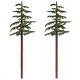 Redwood Trees -- 10 to 11′ 25.4 to 27.9cm pkg(2), All Scales, Grand Central Scenery T43