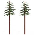 Redwood Trees -- 10 to 11′ 25.4 to 27.9cm pkg(2), All Scales, Grand Central Scenery T43