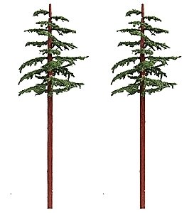 Redwood Trees -- 10 to 11′ 25.4 to 27.9cm pkg(2), All Scales, Grand Central Scenery T43