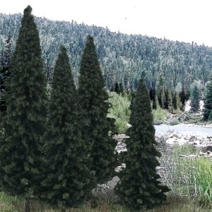 Evergreen Tree Value Pack - Ready Made Trees(TM) -- 4 - 6′ 10.2 - 15.2cm pkg(13), All Scales, Woodland Scenics 1586