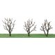 Tree w/Dry Foliage (Late Fall) -- 2 - 2-1/4′ 5.1 x 5.7cm pkg(3), N, JTT Miniature Tree 92221