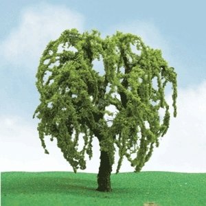 Willow Trees - Pro Elite -- 5-1/2′ 14cm, O, JTT Miniature Tree 92402