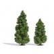 Larch Trees -- 3-15/16 and 5-1/8′ 10 and 13cm pkg(2), HO, Busch Gmbh & Co Kg 6123