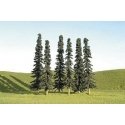 SceneScapes(TM) Layout-Ready Trees -- Conifer Trees 8-10′ pkg(3), O, Bachmann Industries 32203