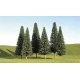 SceneScapes(TM) Layout-Ready Trees -- Pine Trees 8-10′ pkg(3), O, Bachmann Industries 32201