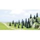 Pine Tree Assortment -- 1-9/16 to 3-1/2′ 4 to 9cm pkg(20), All Scales, Busch Gmbh & Co Kg 6498